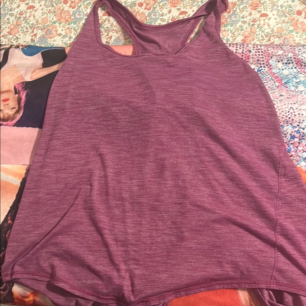 Lululemon Athletica Red Tank Top with Racerback Design